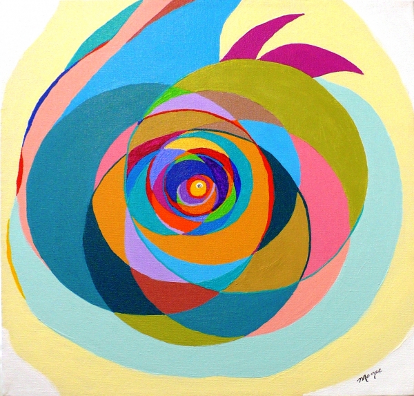 Intersecting Circles I by Mary Ellen Mogee