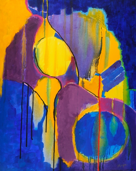Softening 1 (Blue Violet) by Mary Ellen Mogee
