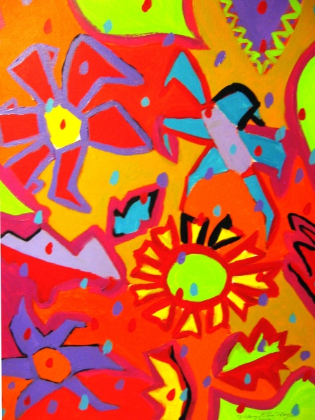 Pinwheel Flowers by Mary Ellen Mogee